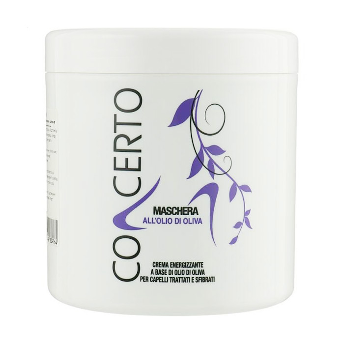 Енергетична маска Punti di Vista Concerto All'Olio Di Oliva Hair Mask для всіх типів волосся, з оливковою олією, 1 л